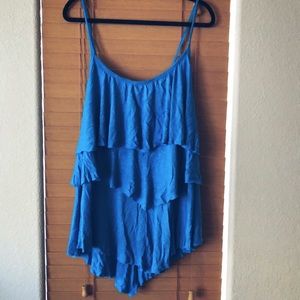 Torrid Plus Size Ruffle Layer Spaghetti Strap Top